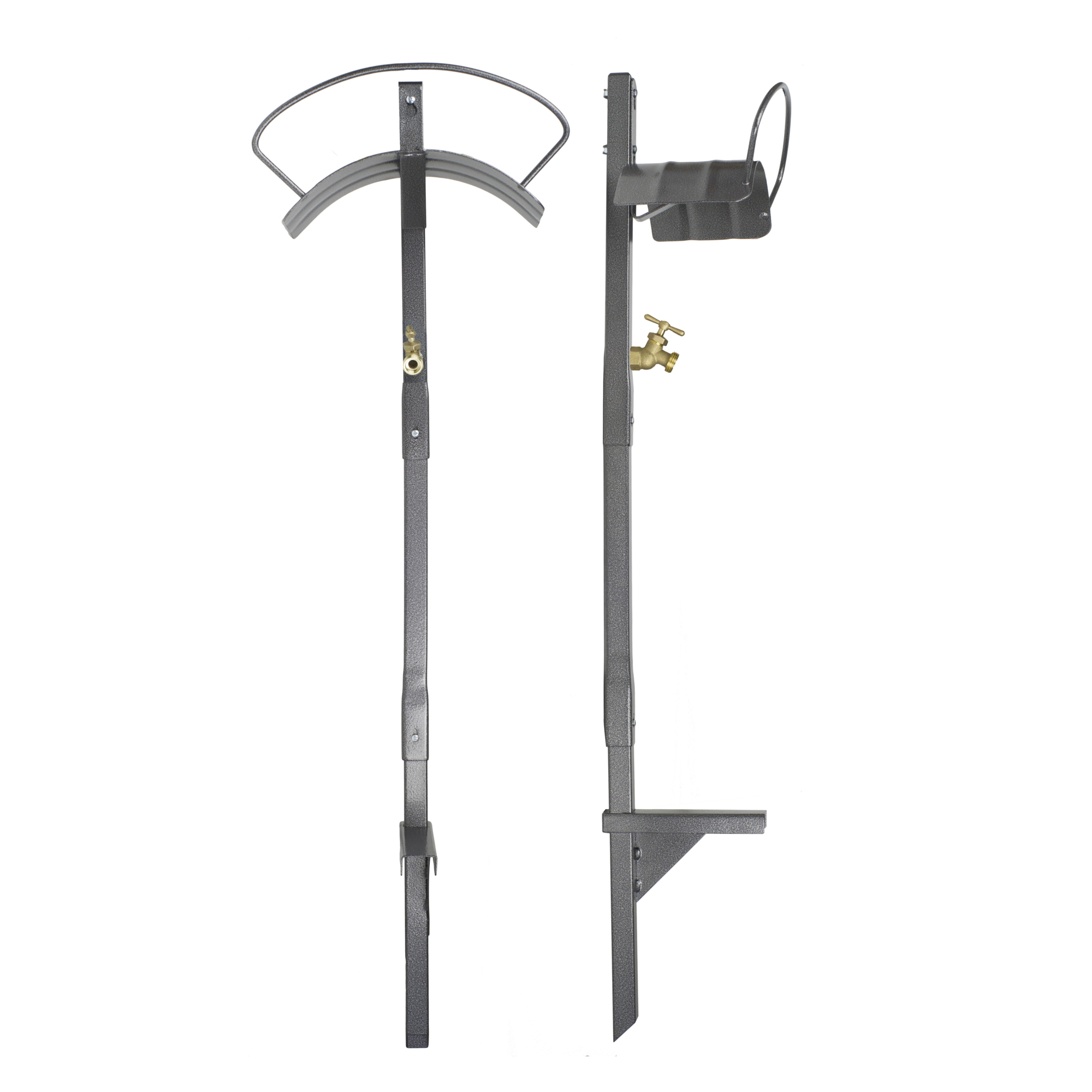 YardButler, Place faucet conveniently. No dragging., Hose Length Capacity 100 ft, Color Gray, Model# IHCF-3KDS